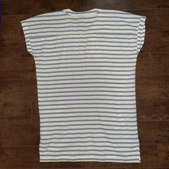 blue island Swim Blue Island Striped Beach Coverup Size Large